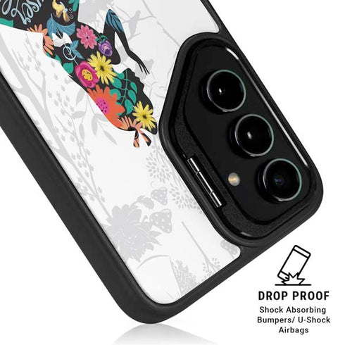 Disney Alice in Wonderland (animated) Silhouette Curiouser and Curiouser Galaxy S25 Kickstand Case